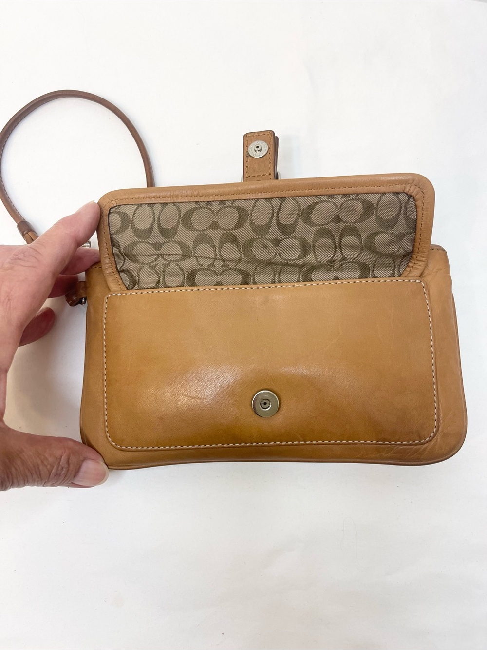 Coach Vintage Bleecker leather wristlet Y2K Era - Picture 8 of 13